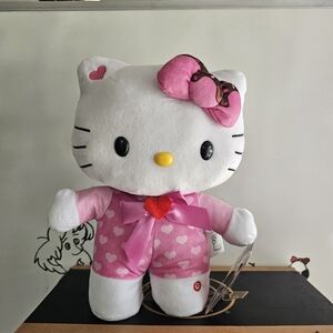 Hello Kitty Plush with Pink Heart Outfit